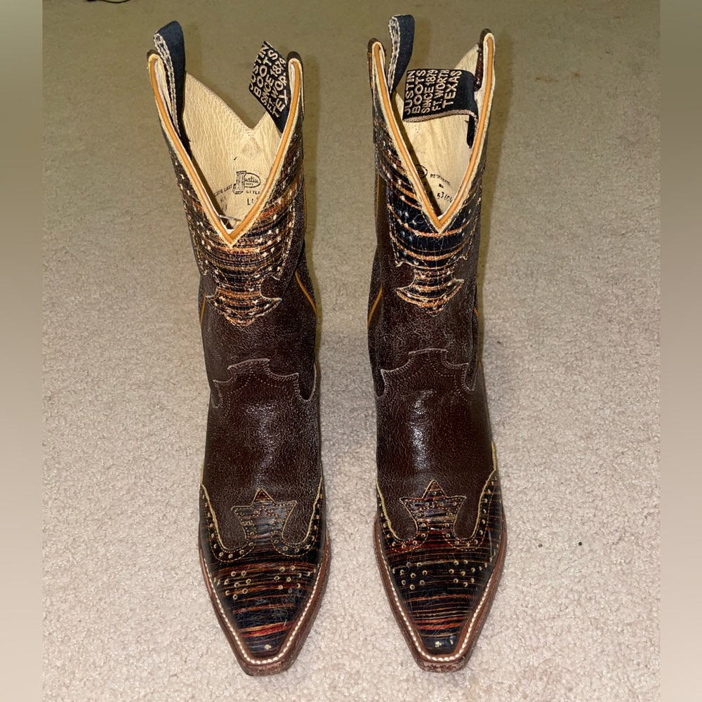 JUSTIN ROPER COWGIRL BOOTS
